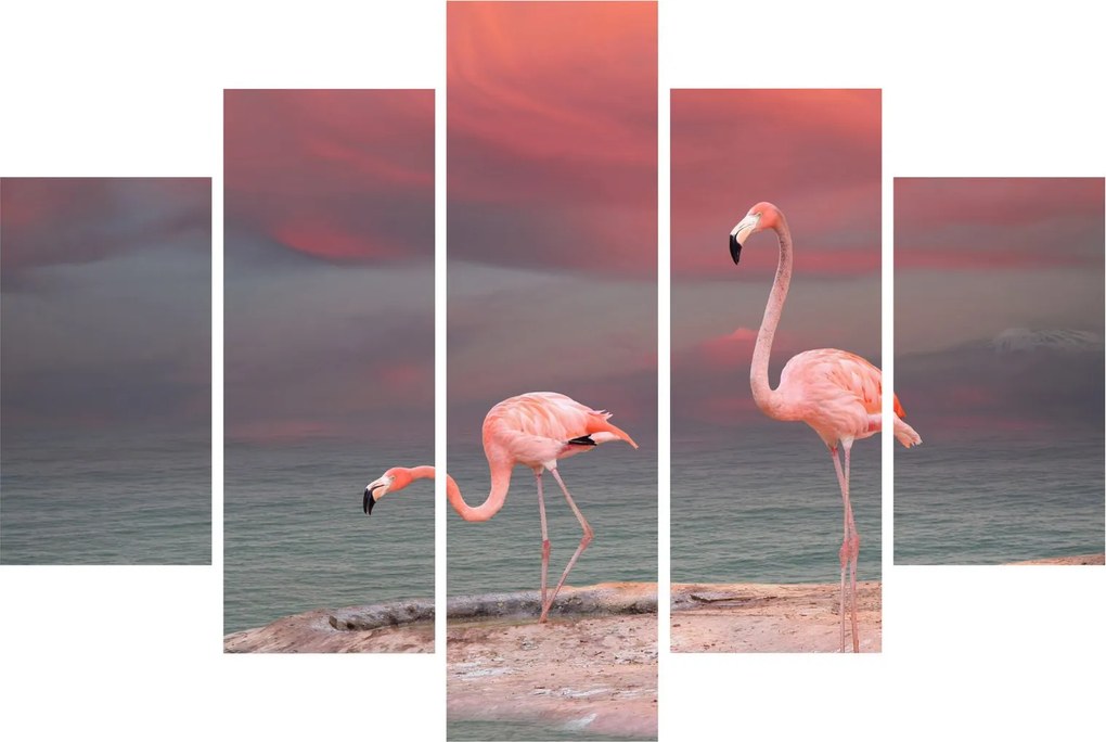 Flamingók képe (150x105 cm)