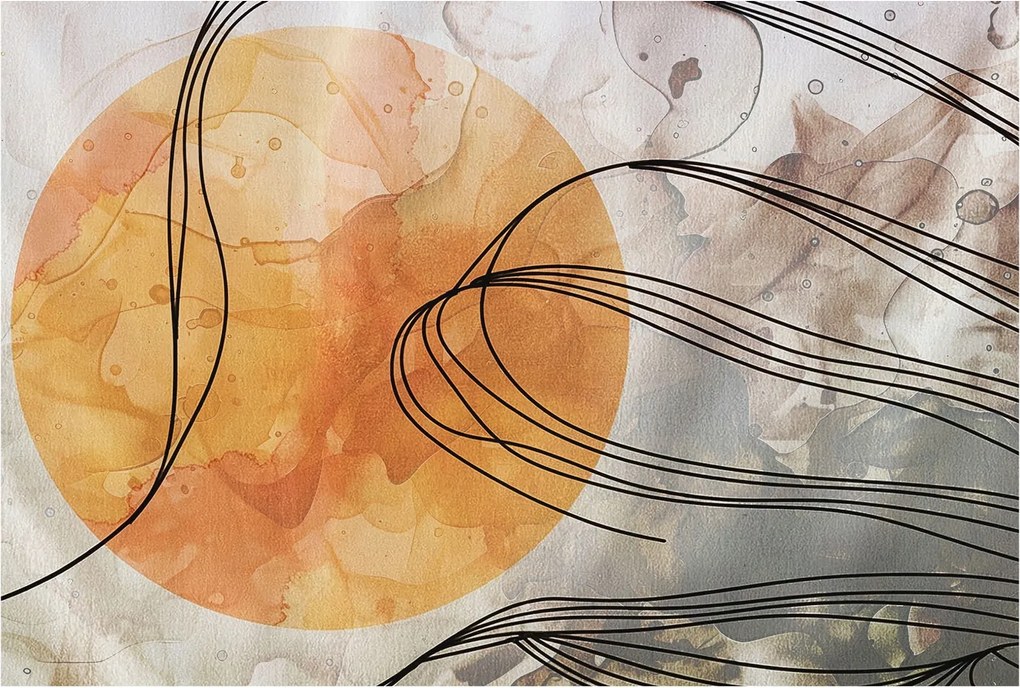 Fotó Fali tapéta Falfestmény Harmonikus absztrakt 104x70 Ragasztó