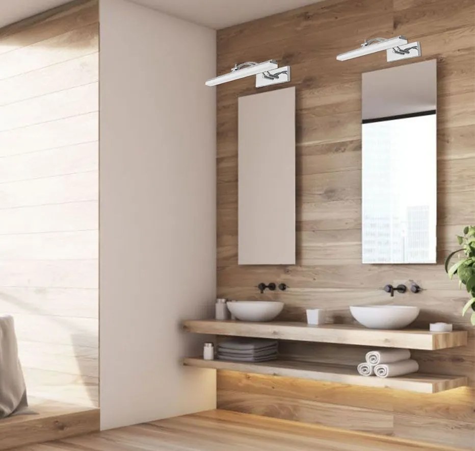 LED FÜRDŐSZOBA LÁMPA TÜKÖR fölött Rea 9W 40cm APP372-1W chrome