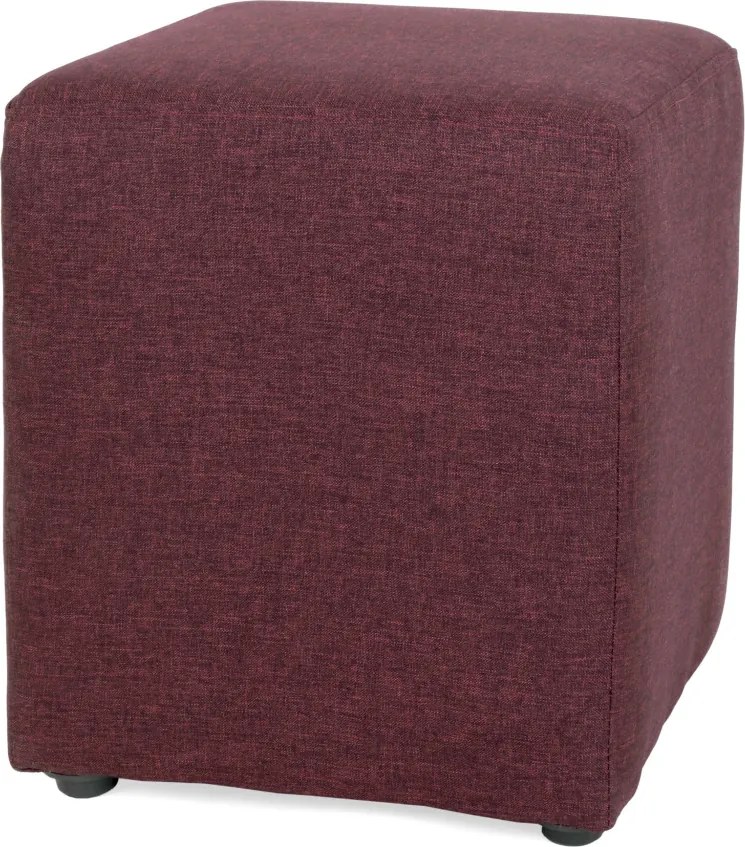 Cube puff - S78 szövet - bordó R