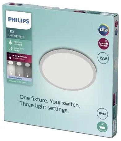Philips - LED Dimmelhető fürdőszobai lámpa SCENE SWITCH LED/15W/230V IP44