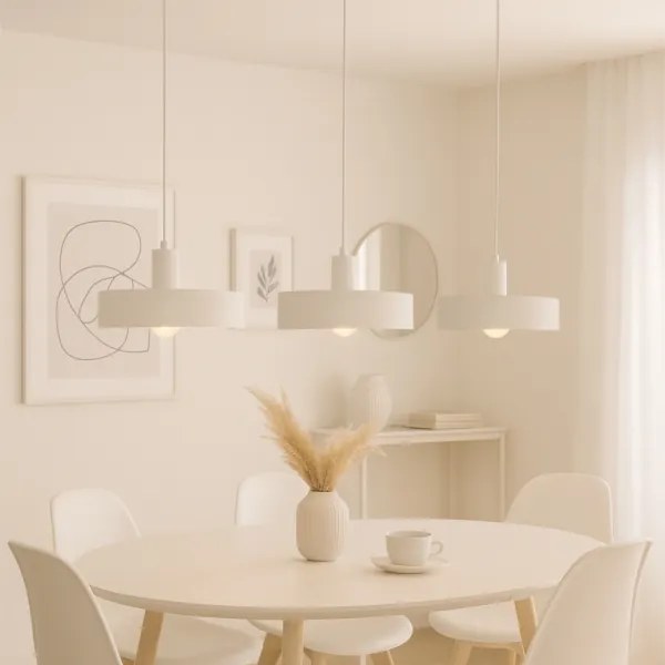 ARCANE zsinóros csillár 3xE27/60W/230V fehér