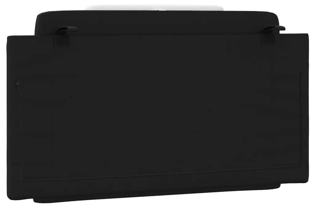 fekete és fehér műbőr fejtámla párna Viana 100 cm