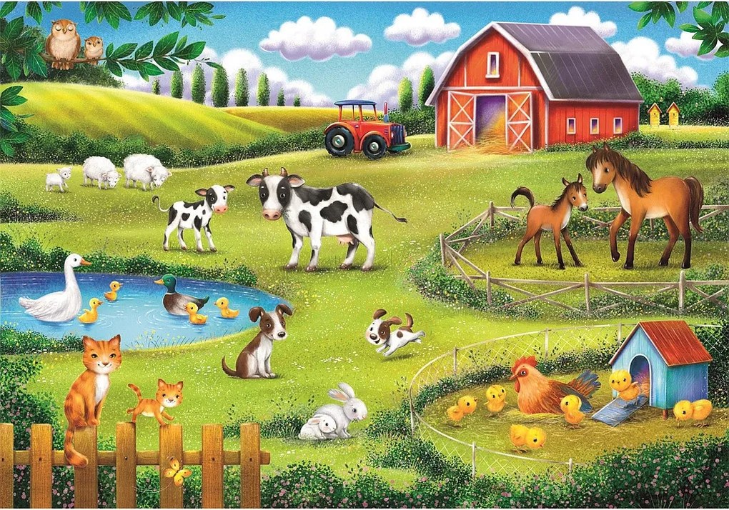 Állatos Farm 30 db-os puzzle Clementoni