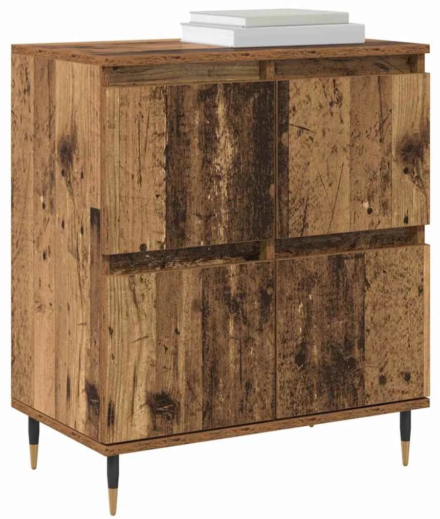 Oldalszekrények 2 pcs Régi fa 120 x 35 x 70 cm Faanyag