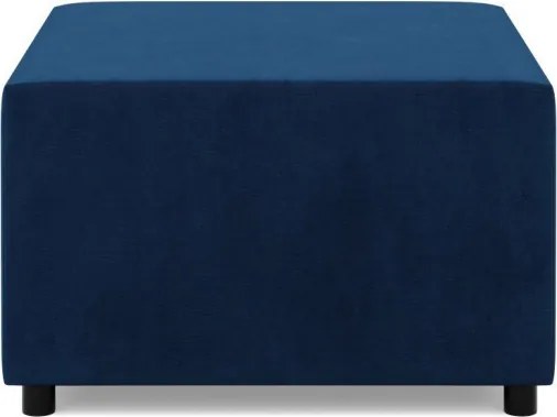 Zeus puff, bársony, 70x70, kék