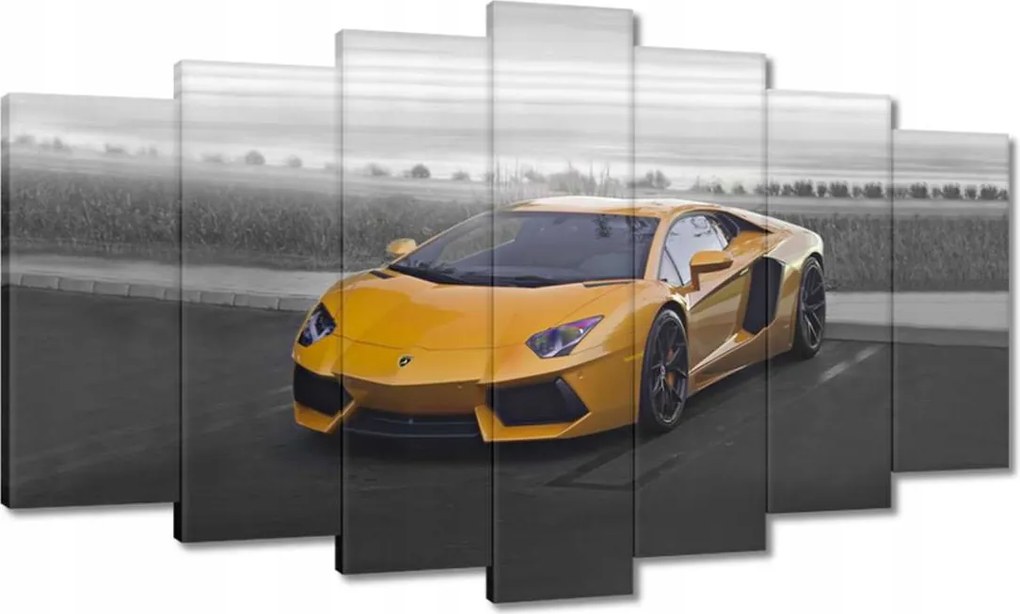 Vászonkép 140x80 Narancssárga autó