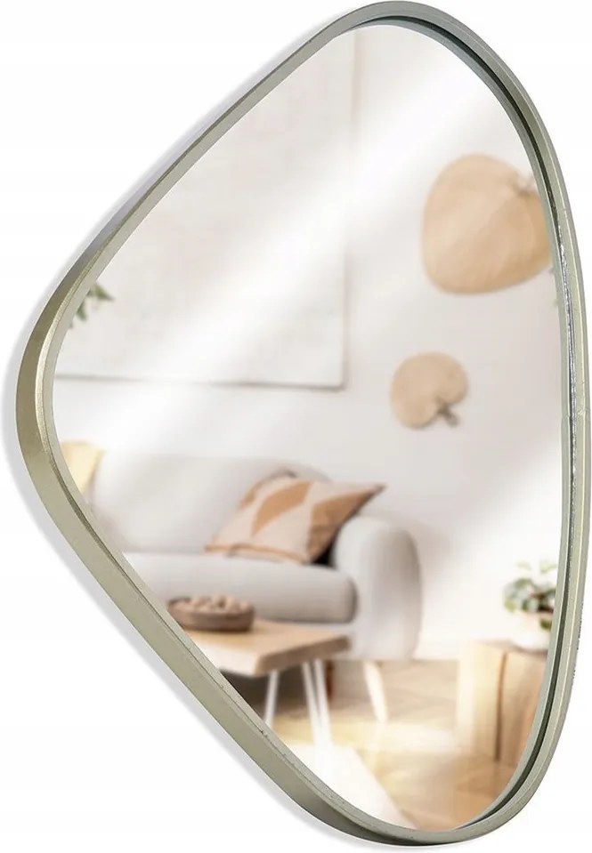 Tükör Arany Keretes fém fali 28x40 cm lógó dekoráció