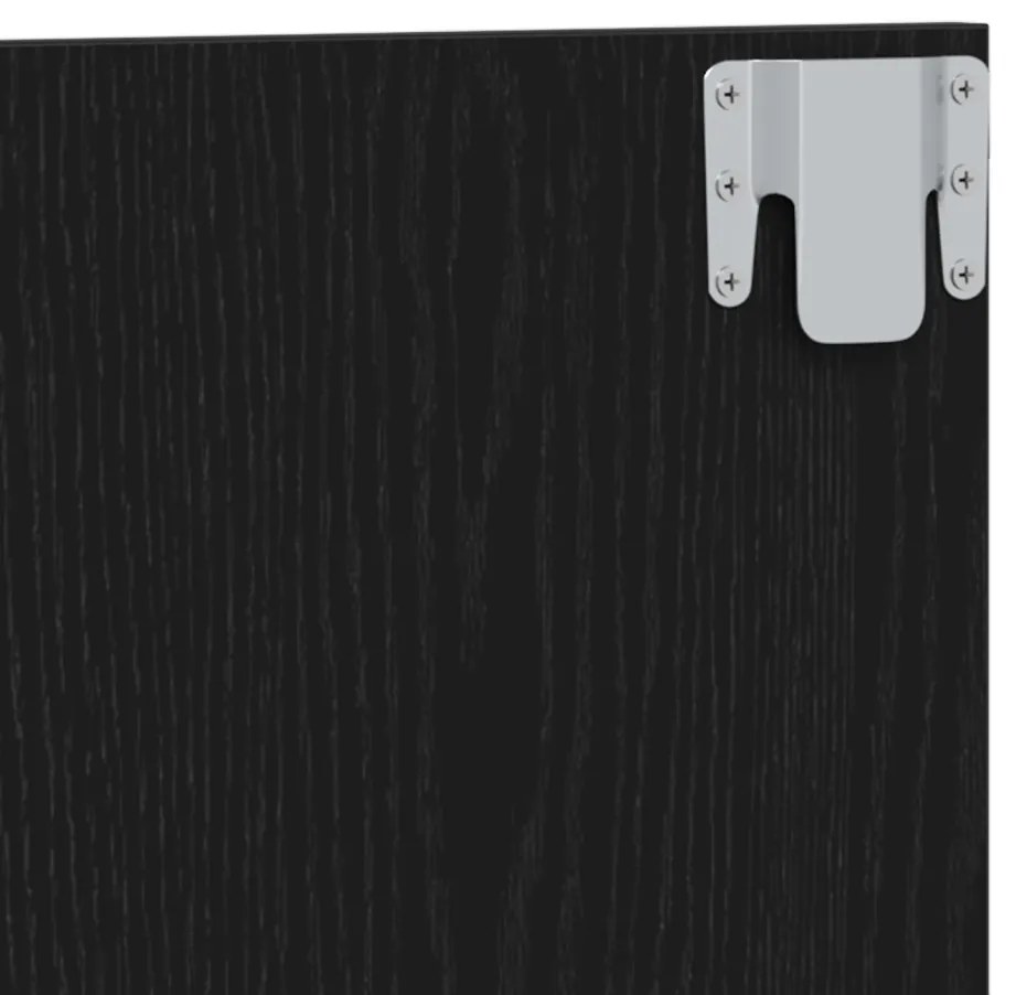 Fejtámla Musta tammi 200 x 1,5 x 80 cm Faanyag