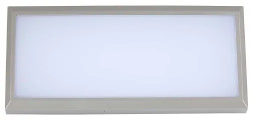 LED kültéri fali lámpa 20W 230V 4000K IP65 szürke