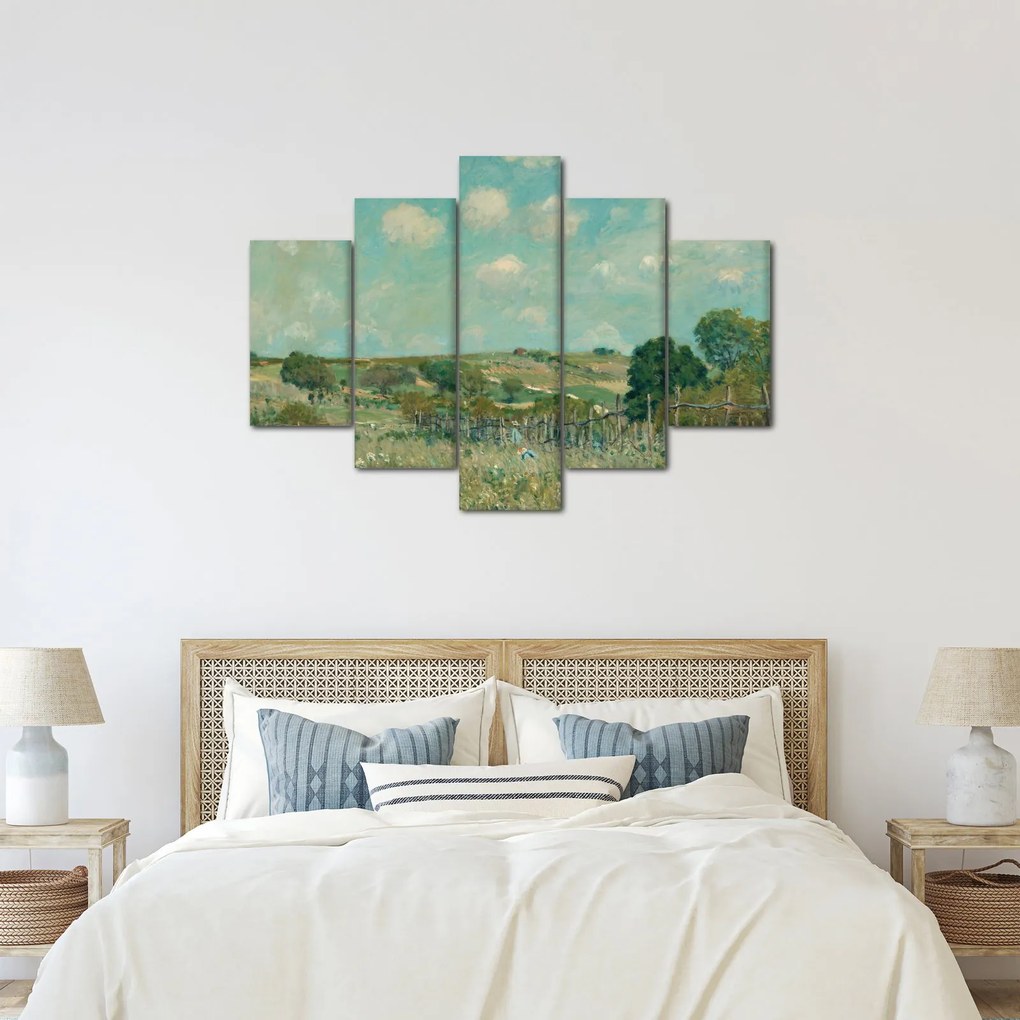 Kép - Alfred Sisley,  Meadow, reprodukciók (150x105 cm)