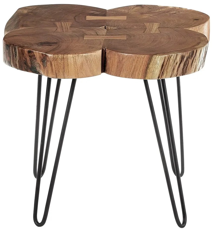 Tárolóasztal akácfa asztallappal 50x50 cm Nandri – Premier Housewares