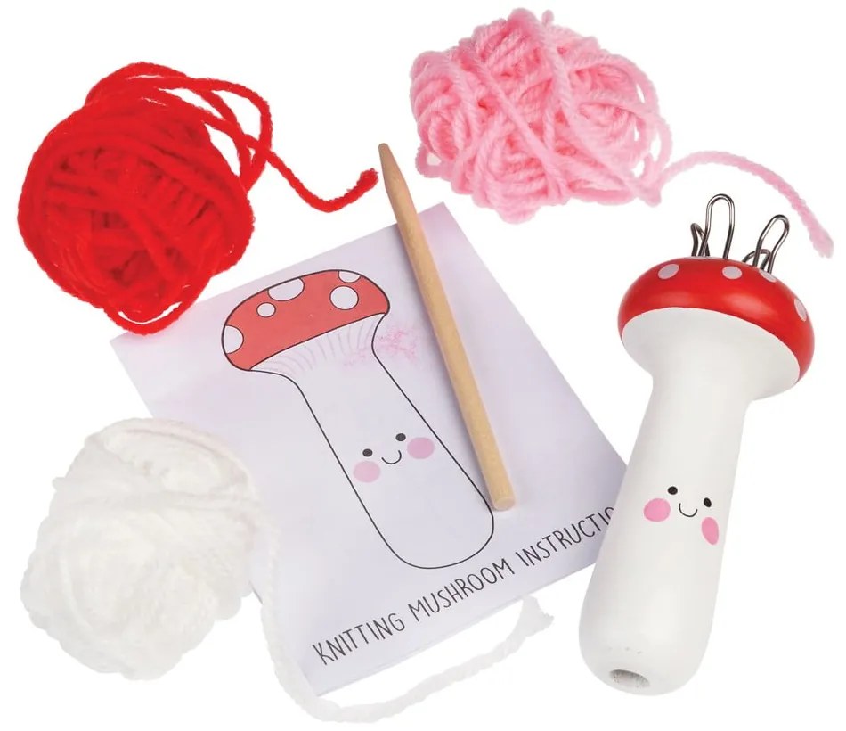 Kreatív készlet Knitting Kit Mushroom – Rex London