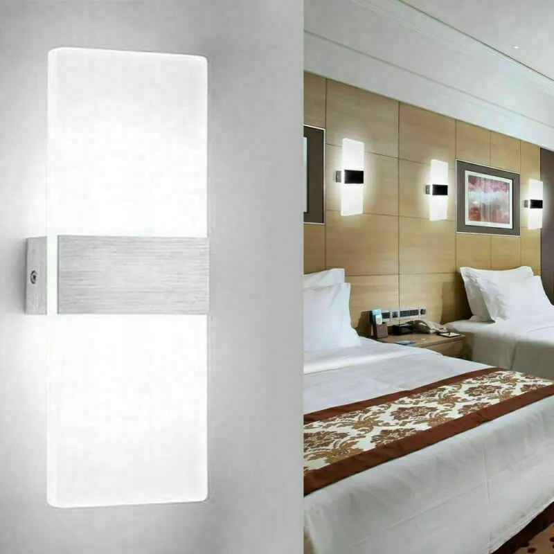 Beltéri Led fali lámpa, fali lámpatest 18W