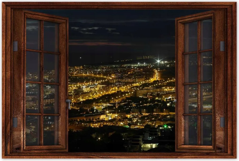 Poszterek 60x40 Tájkép éjszakai felvételen