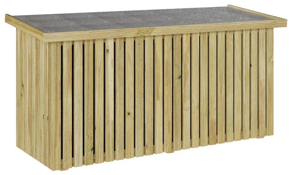 Tároló Láda 119x44x58.5 cm Kezelt Fenyőfa