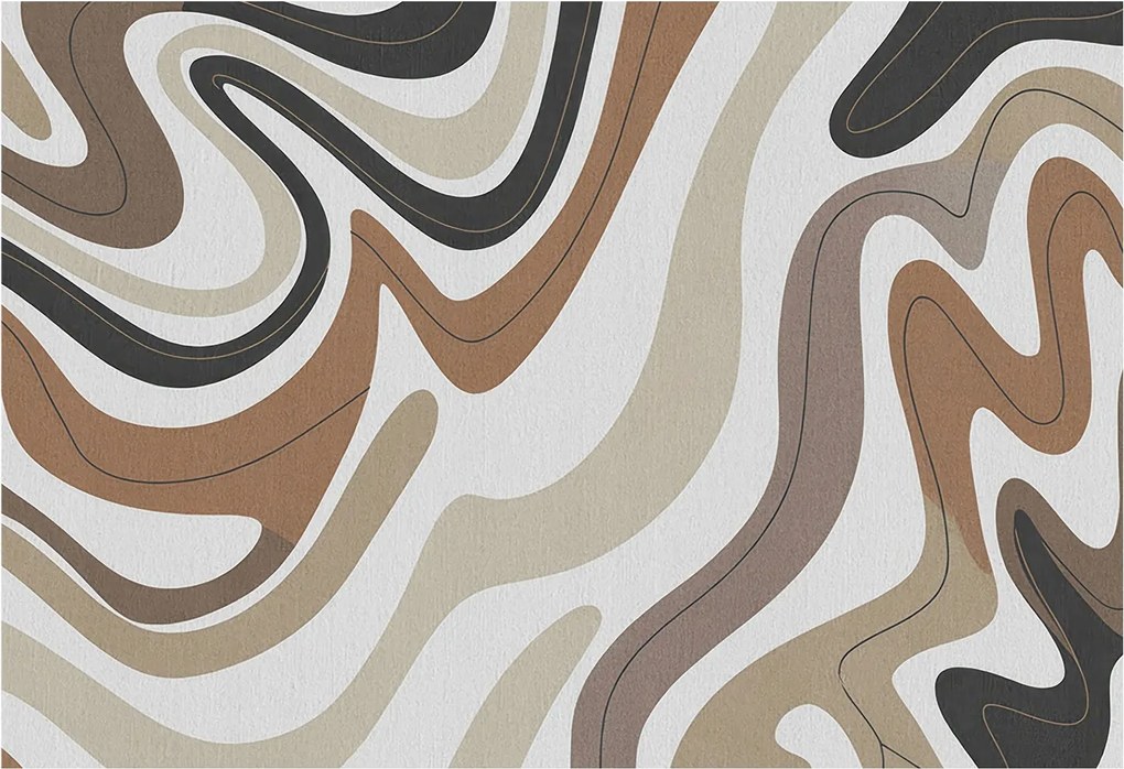 Fotótapéta Flizelin Dekoratív tapéta Harmonikus hullámok 152x104 Ragasztó