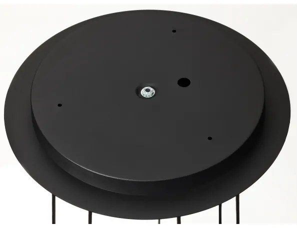 Jupiter 2018 - Csillár zsinóron ALAS 7xGU10/10W/230V arany/fekete