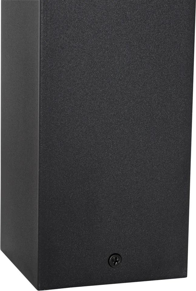 Álló kültéri lámpa fekete füstös búrával 30 cm - Denmark