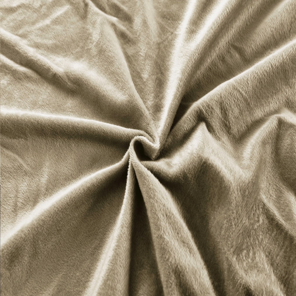 Mikroplüss lepedő SOFT 90x200 cm barna