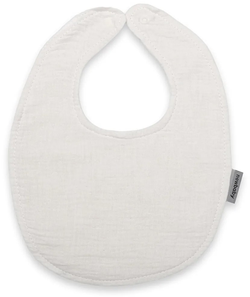 Muszlin baba előke New Baby white