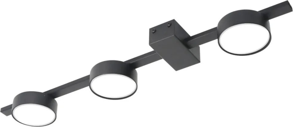 POLUX 326263 JOY Modern LED Mennyezeti Lámpa Fekete GX53 IP20