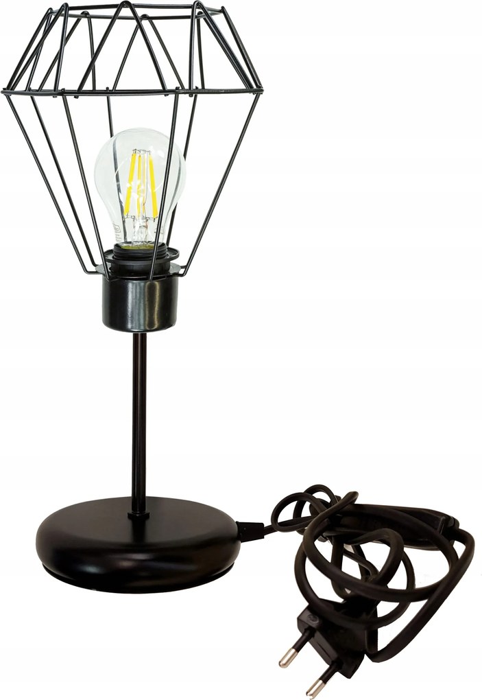 Éjjeli lámpa Loft asztali lámpa led E27 vezeték