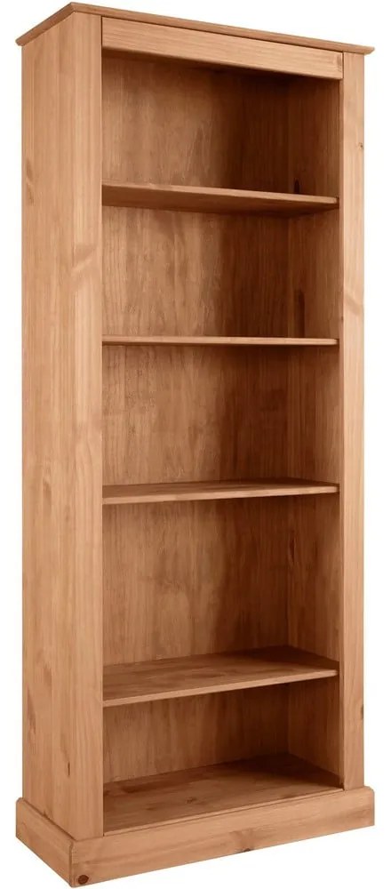 Natúr színű borovi fenyő könyvespolc 181x31 cm Mille – Støraa