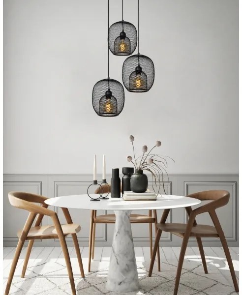 Lucide 78396/03/30 - Csillár zsinóron JERREL 3xE27/40W/230V