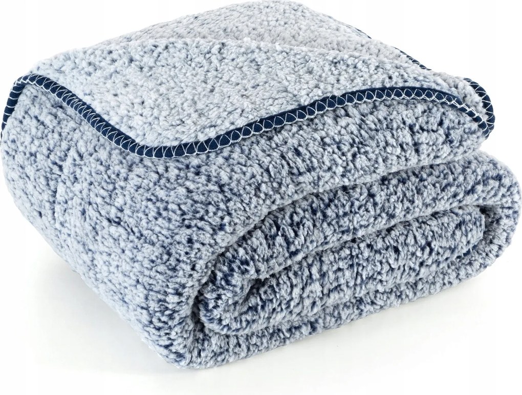 Koala takaró 150x200 cm sötétkék pléd ágytakaró kanapé puha vastag