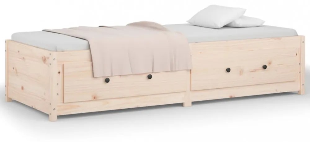 Small Single tömör fenyőfa nappali ágy 75x190 cm