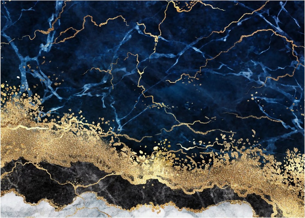 Kép - Sötétkék márvány (70x50 cm)