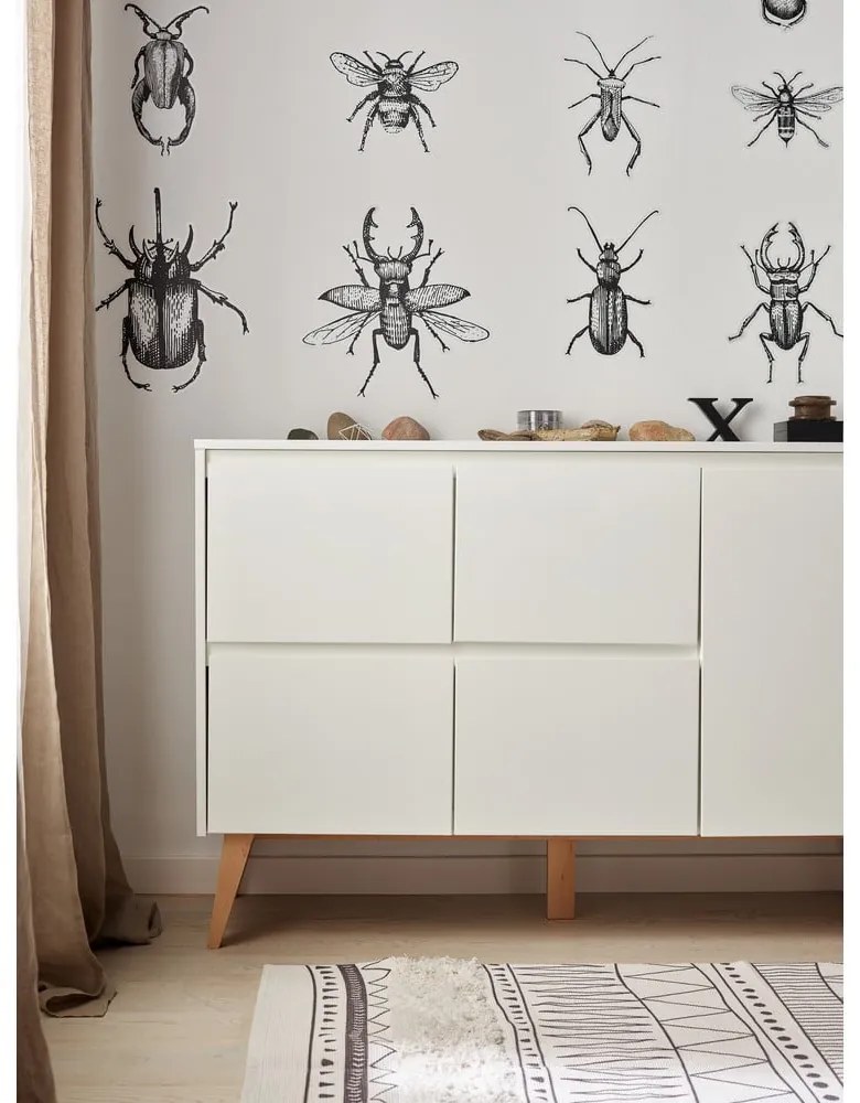 Swing fehér fiókos gyerek komód, 148 x 92 cm - Pinio