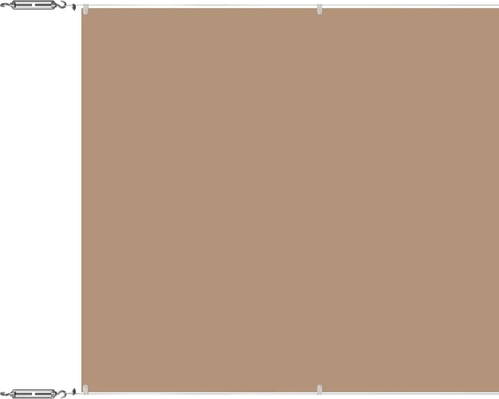 vidaXL tópszínű oxford-szövet függőleges napellenző 60 x 1200 cm