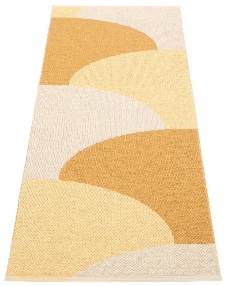Okkersárga kültéri-beltéri futószőnyeg 70x180 cm Hill Ochre Pale Yellow – Pappelina
