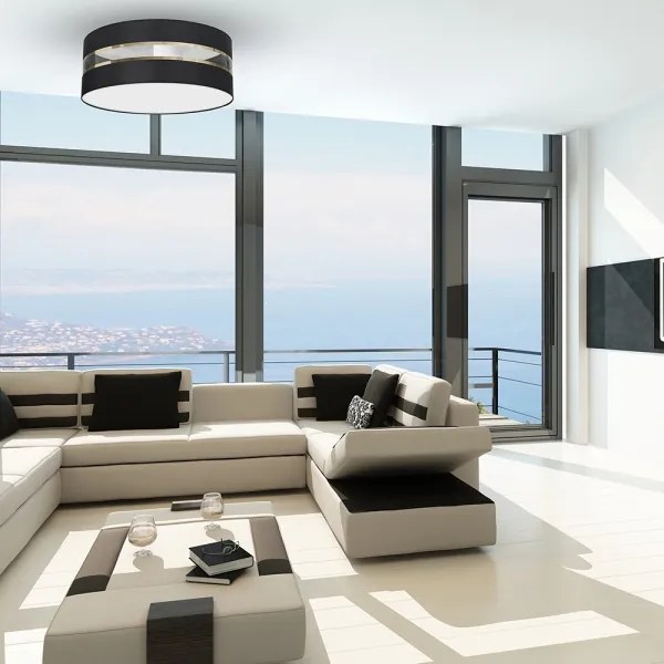 Mennyezeti lámpa ULTIMO 2xE27/60W/230V fekete