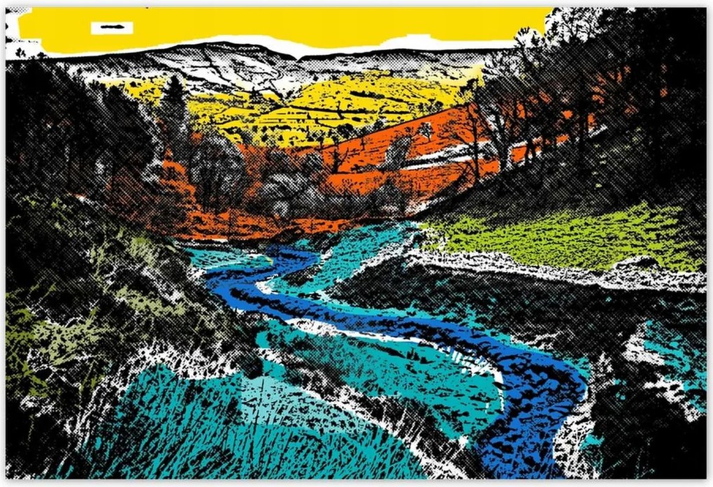 Poszterek 185x125 Hegyi táj Tájkép