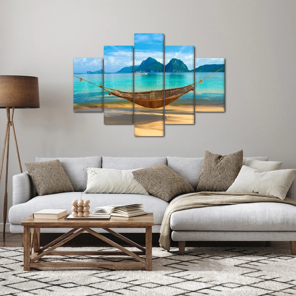 Kép - Hálóágy a tengerparton (150x105 cm)