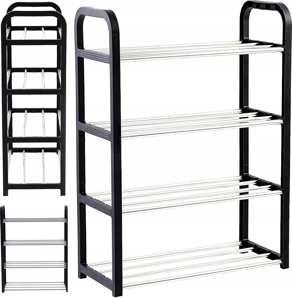 Cipősszekrény Könyvespolc Állvány Rendszerező 4 Szint