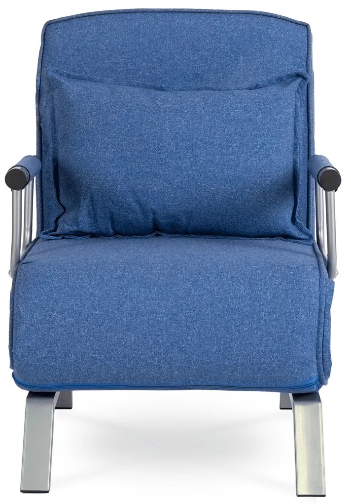 Fotel Rozkładany BART Niebieski