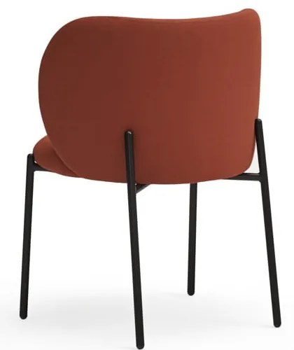 Piros kárpitozott étkezőfotel szett 2 db-os Mogi – Teulat