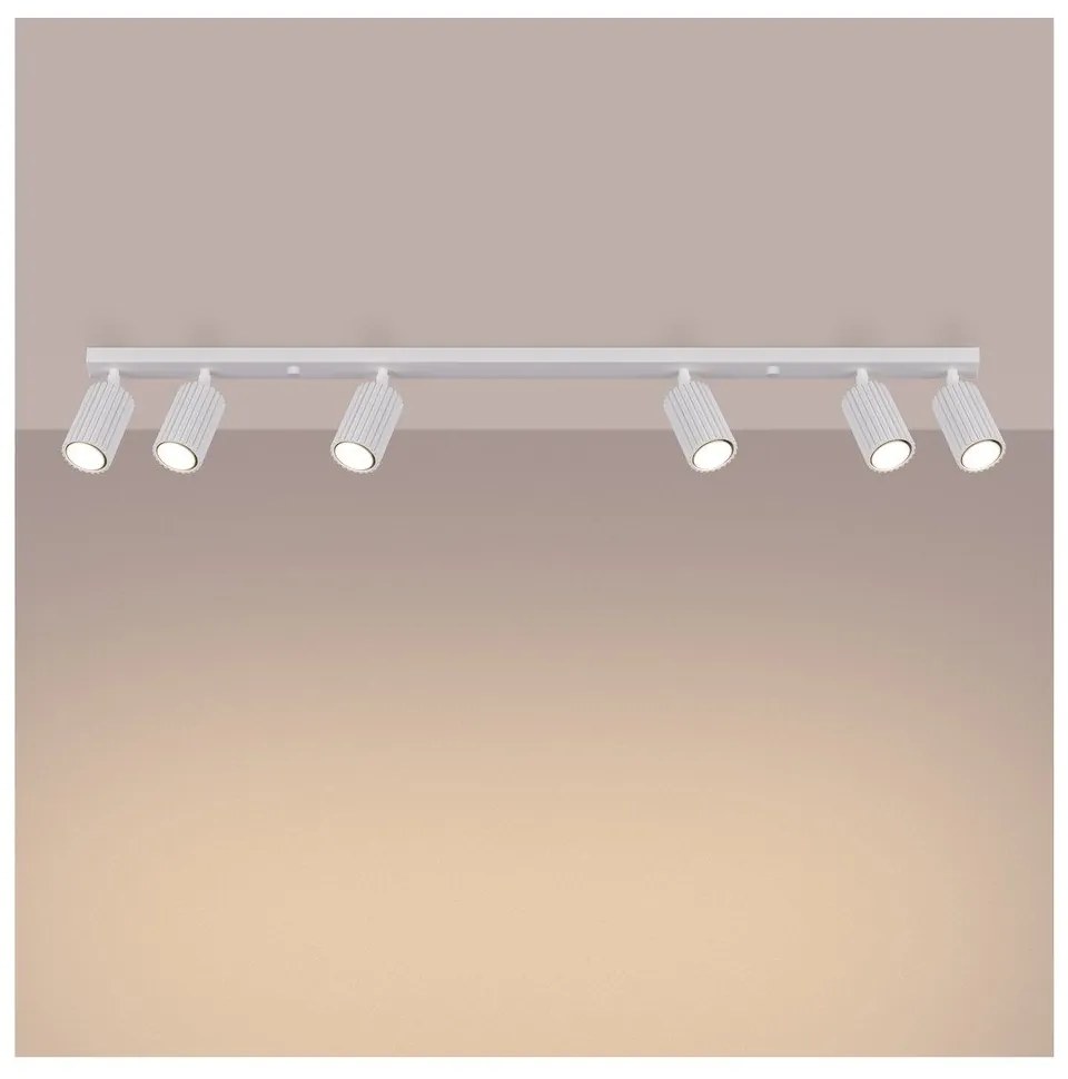 Fehér spotlámpa 6,5x117 cm Gleam – Sollux