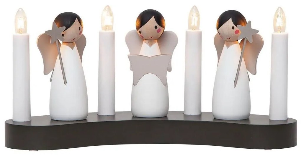 Eglo 411002 - Karácsonyi gyertyatartó ANGEL CHOIR 4xE10/3W/230V