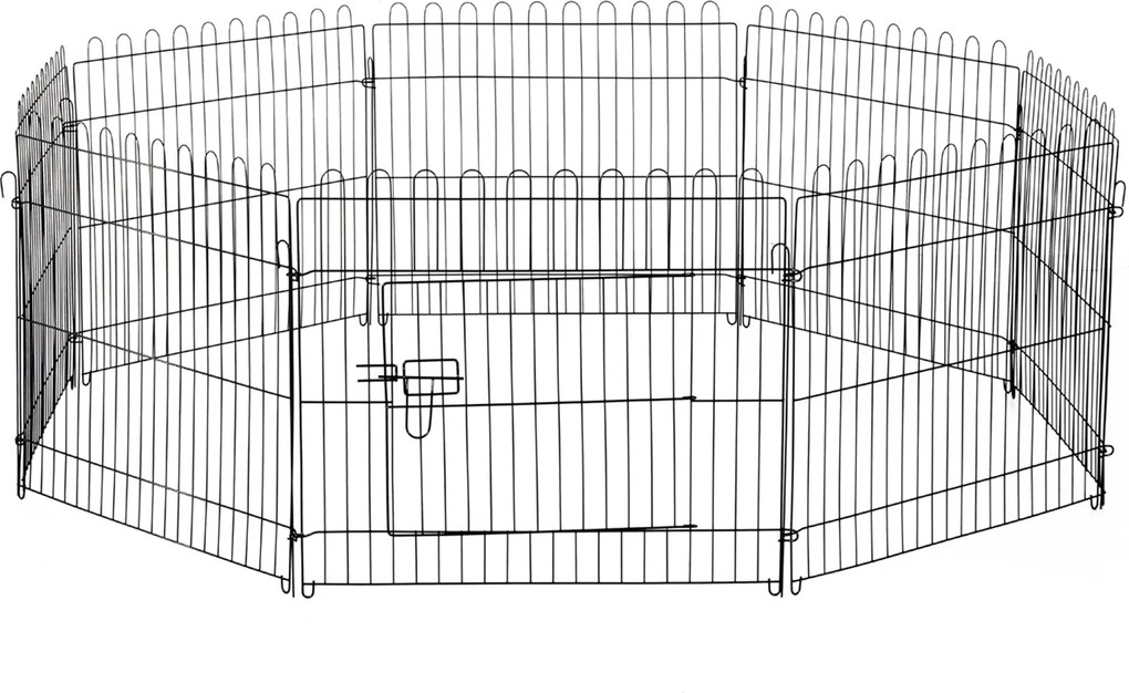 PawHut Kiskutya Játszókerítés Kiskutya Kert Kiskutya Kapu 5 Méretben (Méretek: 71x61cm) | Aosom