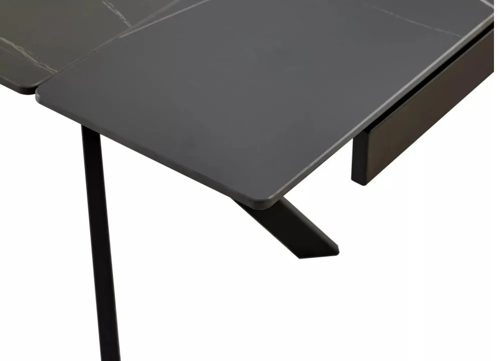 Imperia bővíthető étkezőasztal fekete 160-220 cm