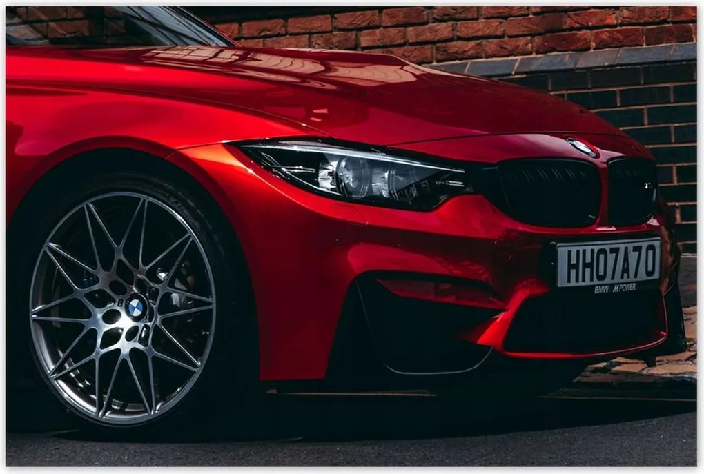 Poszterek 120x80 Piros Bmw Autó