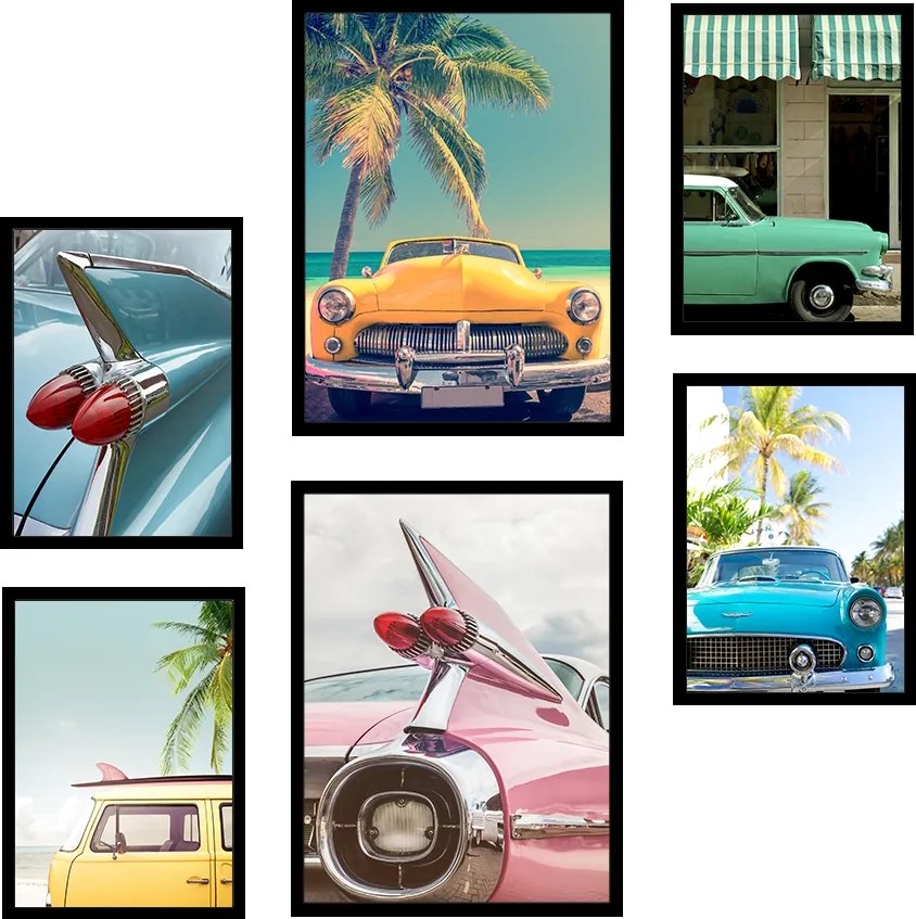 Extra Szett 6db-os Képek Poszterek keretben KP327