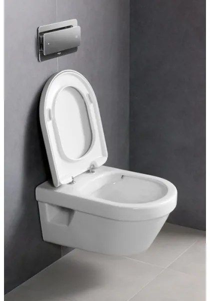 Villeroy & Boch 5684HR01 - Függesztett WC ülőkével ARCHITECTURA kerámia/fehér