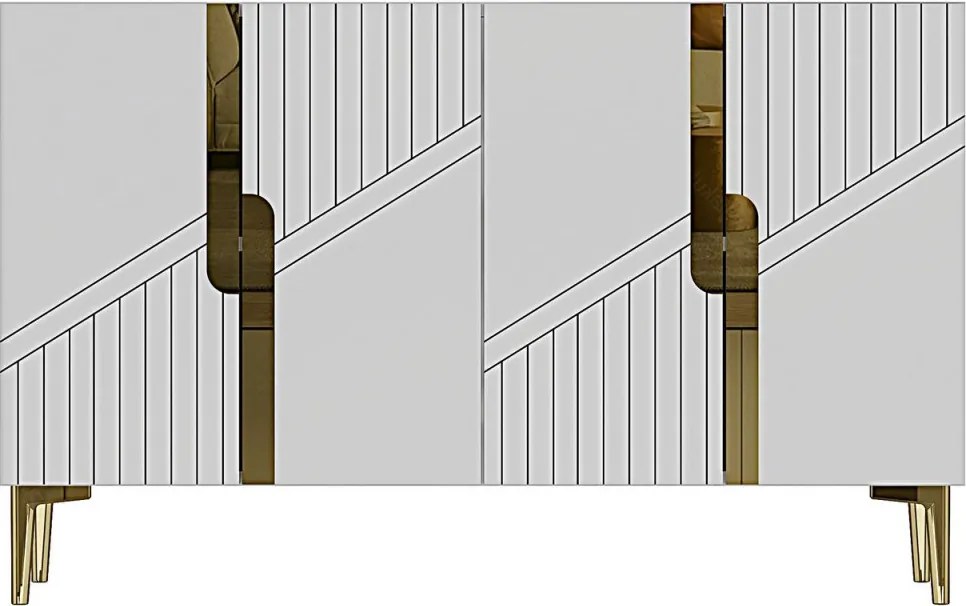 Evva 120 - White, Gold