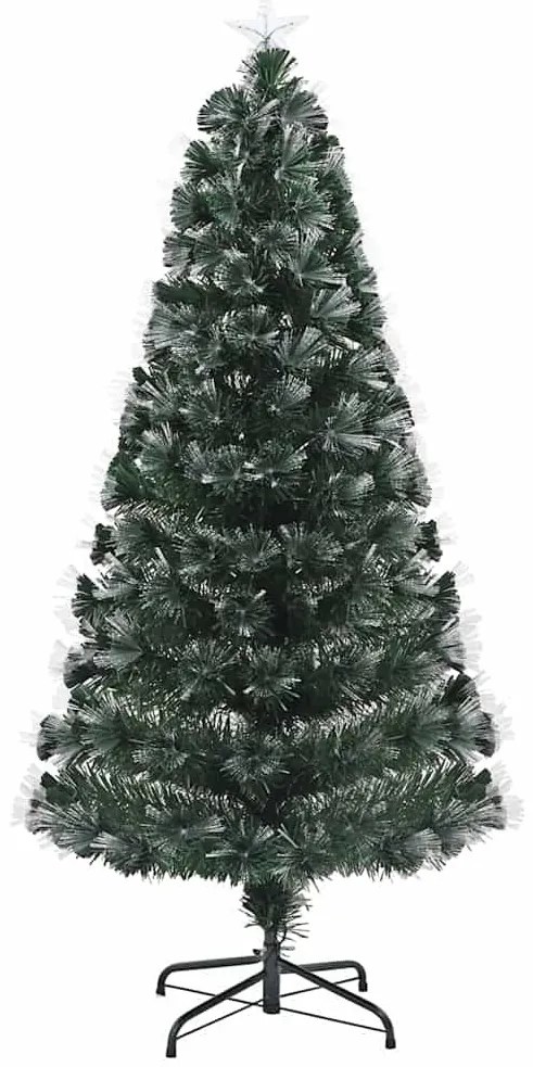 Mű karácsonyfa dekoratív vonós lámpákkal Zöld 120 cm PVC